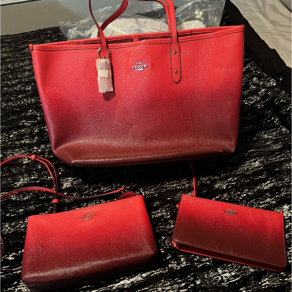 BEAUTIFUL NEW OMBRE COACH SET!!!
